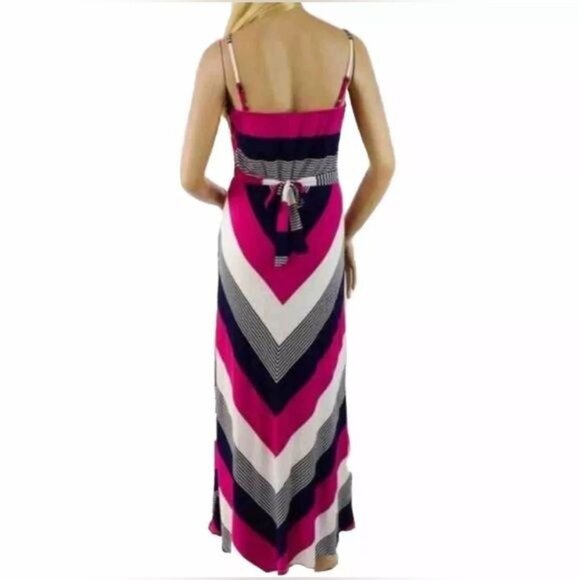 SALE Neiman Marcus Multicolored Striped Maxi Dress - Picture 16 of 16